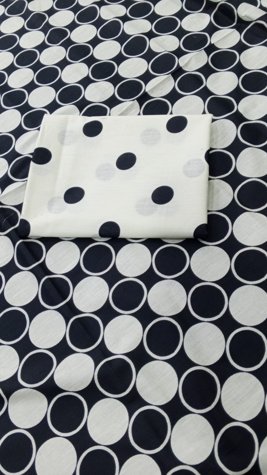 Digital printed unstitched 2-piece collection black