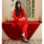 2 Piece Embroiderd Stitched Suit - DW05