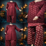 2 Piece Embroiderd Stitched Suit - DW23