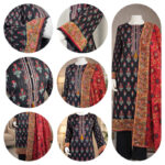 3 Piece Embroiderd Stitched Suit - DW26