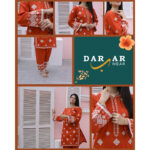 2 Piece Embroiderd Stitched Suit - DW02
