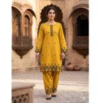 2 Piece Embroiderd Stitched Suit - DW13