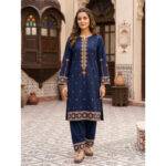 2 Piece Embroiderd Stitched Suit - DW16