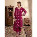 2 Piece Embroiderd Stitched Suit - DW17